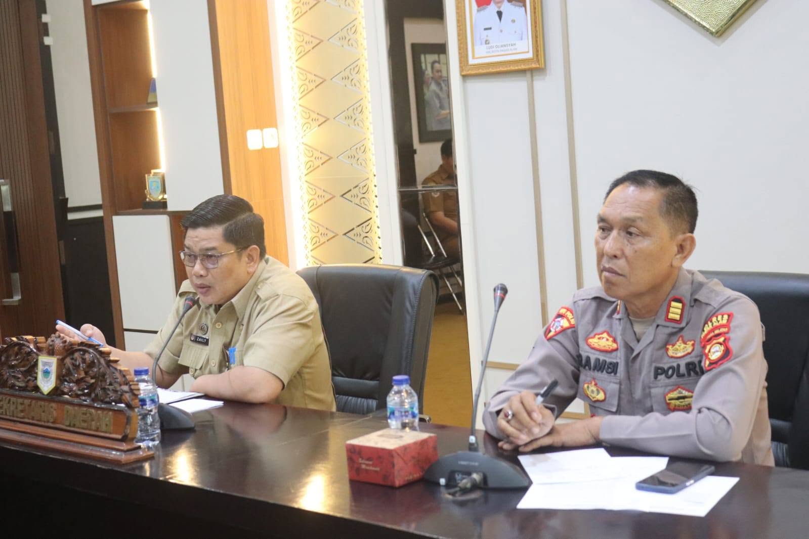 Sekda Kota Pagar Alam Zaily Oktosab Fitri Abidin, Pimpin Rapat Persiapan Penyambutan Kepulangan Jamaah Haji Kota Pagar Alam Tahun 2026