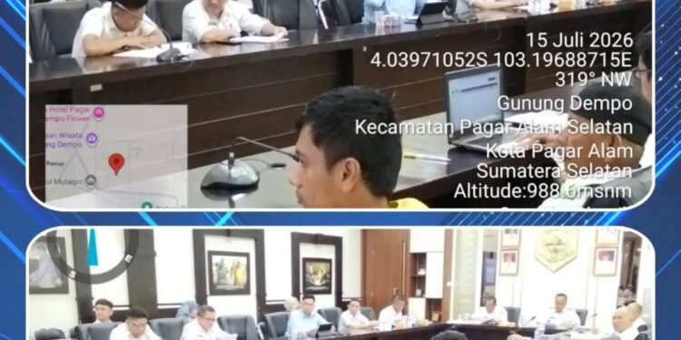 DINAS PENANAMAN MODAL PELAYANAN TERPADU SATU PINTU KOTA PAGAR ALAM MENGIKUTI RAPAT FORUM PENATAAN RUANG