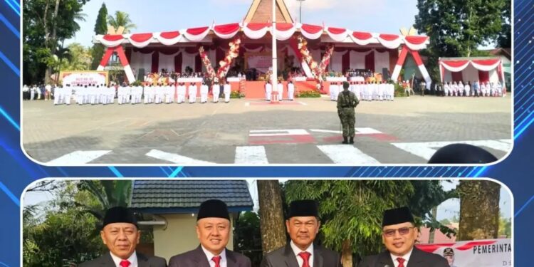 DPMPTSP Kota Pagar Alam Mengikuti Upacara Penaikan HUT RI yang Ke- 81 Tqhun
