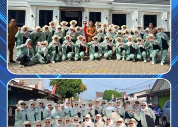 DPMPTSP Kota Pagar Alam Mengikuti Lomba Gerak Jalan Dalam Rangka Memperingati HUT RI ke-81 Tahun
