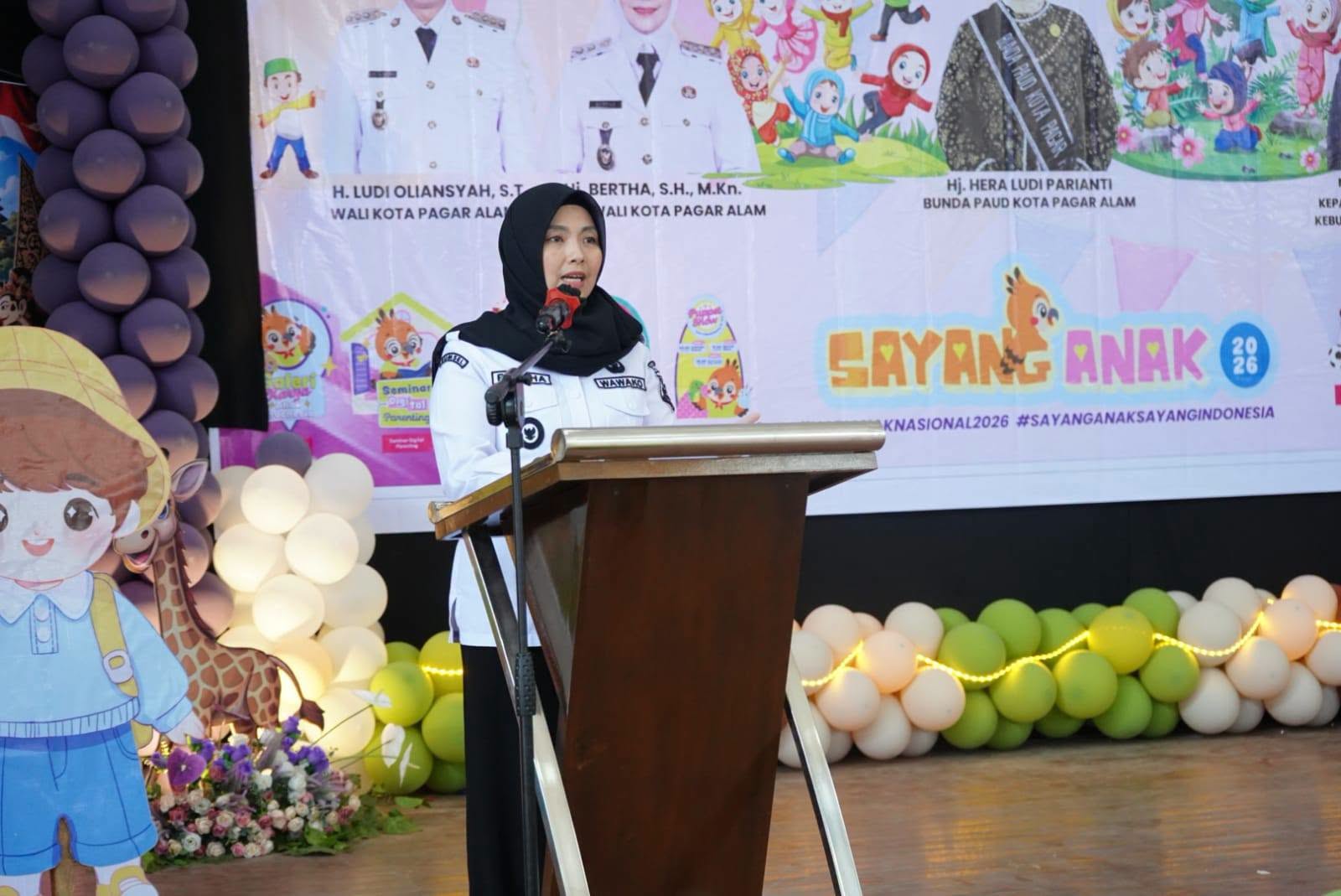 Lomba Hari Anak Nasional Tingkat PAUD Dan TK Se-Kota Pagar Alam Resmi Ditutup